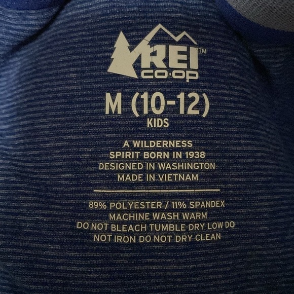 REI Co-op blue Base Layer Thermal Pants Elastic Waist Kids Unisex Size M (10-12) - Picture 7 of 10